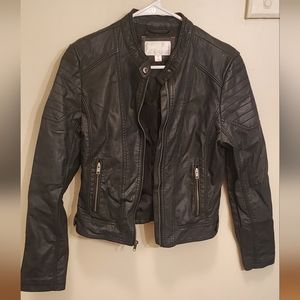 Faux leather jacket